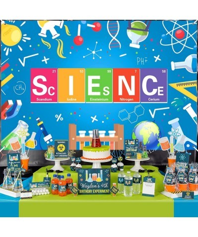 Science Party Banner Decorations Mad Sciencist Theme Birthday Party Banner Backdrop for Boy Girl Kid Decorations Laboratory P...