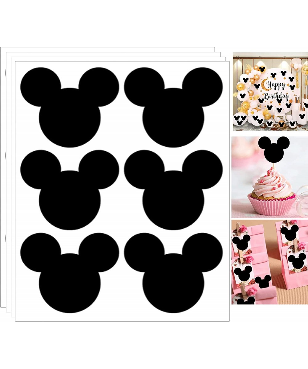 Mickey A Mouse Vinyl Chalkboard Stickers Minnie Head Stickers 2.97 x 2.5 Inch PVC Mickey Stickers Mouse Stickers 90 Pack Mick...