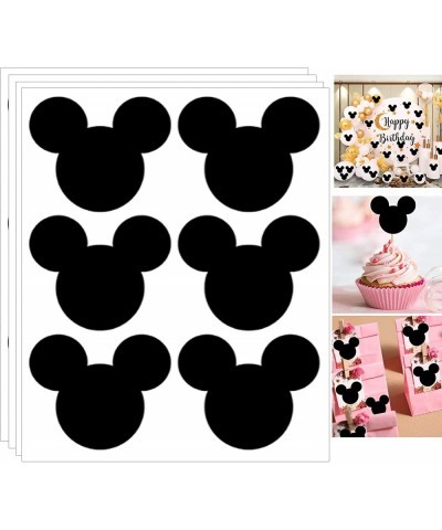 Mickey A Mouse Vinyl Chalkboard Stickers Minnie Head Stickers 2.97 x 2.5 Inch PVC Mickey Stickers Mouse Stickers 90 Pack Mick...