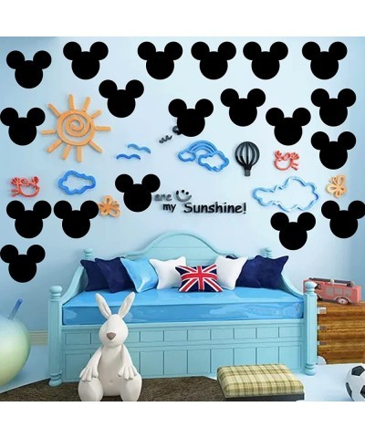 Mickey A Mouse Vinyl Chalkboard Stickers Minnie Head Stickers 2.97 x 2.5 Inch PVC Mickey Stickers Mouse Stickers 90 Pack Mick...