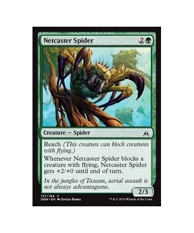 Netcaster Spider (137/184) - Oath of The Gatewatch - Foil $10.72 Magic Kits & Accessories