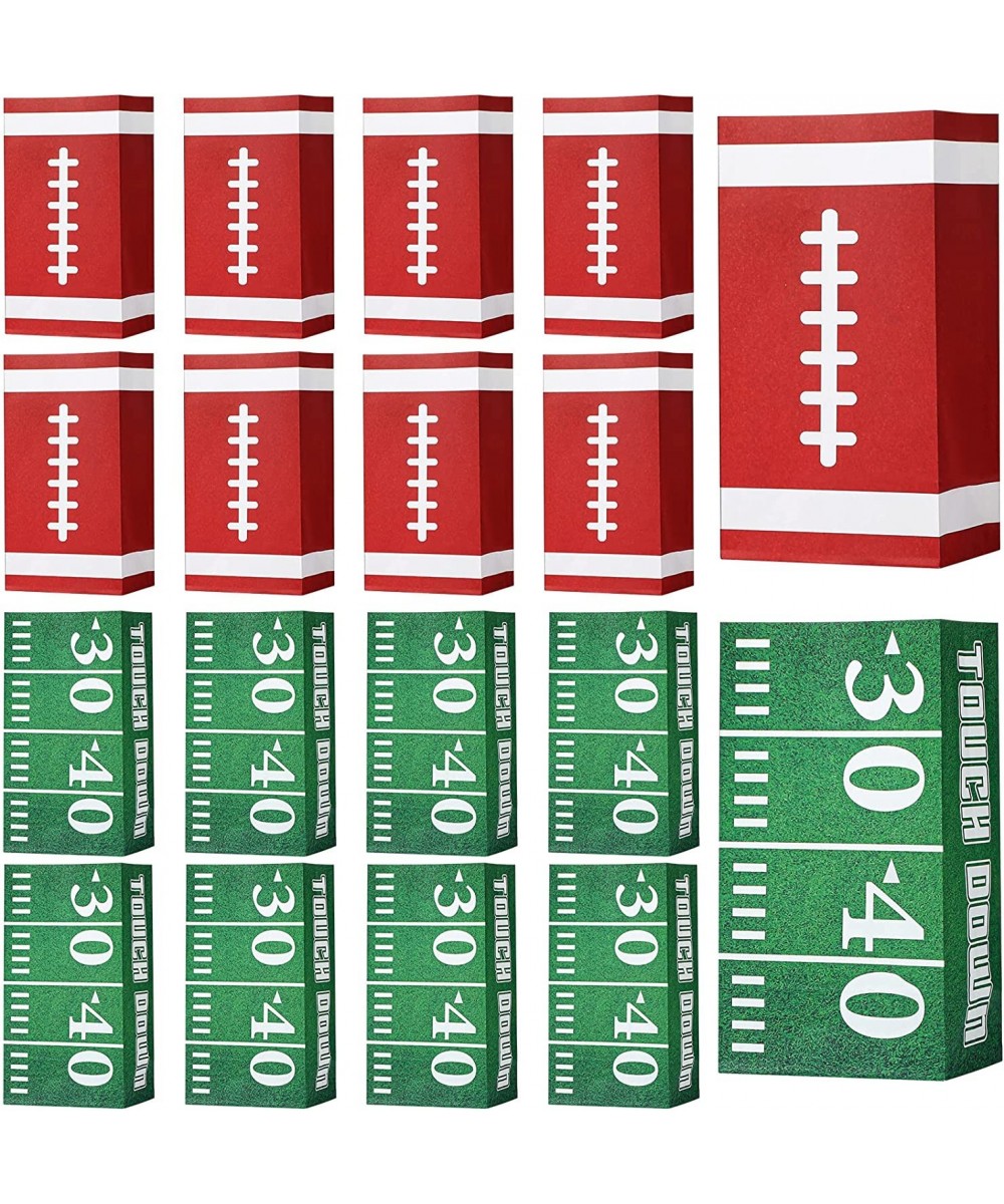 30 Pcs Football Party Gift Bags Sports Paper Goodie Bags Treat Candy Bags for Boys Kids Football Birthday Party Favor Decorat...