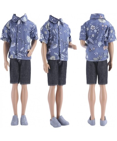 3 Sets Casual Wear T-Shirt Jackets Pants Pack Summer Clothes with 3 Pairs Shoes for 12″ Boy Doll $16.83 Doll Accessories