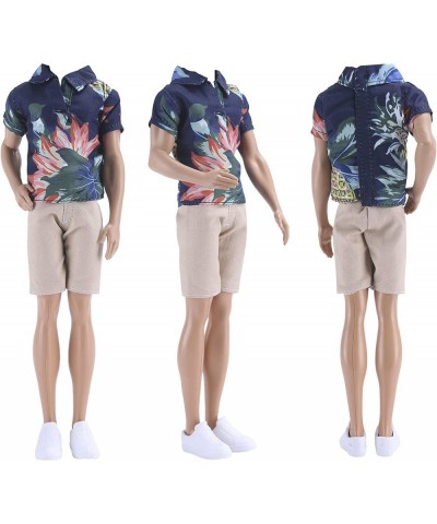 3 Sets Casual Wear T-Shirt Jackets Pants Pack Summer Clothes with 3 Pairs Shoes for 12″ Boy Doll $16.83 Doll Accessories