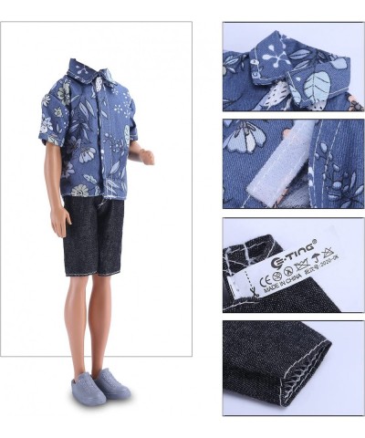 3 Sets Casual Wear T-Shirt Jackets Pants Pack Summer Clothes with 3 Pairs Shoes for 12″ Boy Doll $16.83 Doll Accessories