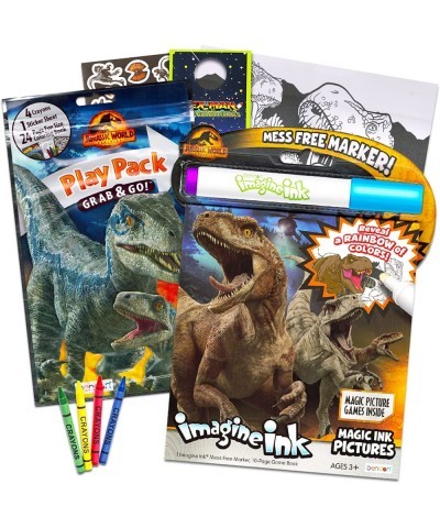 Jurassic World Coloring and Activity Books - Bundle with Jurassic Park Imagine Ink Coloring Pages Stickers and More (Jurassic...