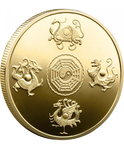 Chinese Ancient Mythical Creatures I Ching Lucky Coin Blue Dragon Lottery Ticket Scratcher Tool Lucky Charms Challenge Coin $...