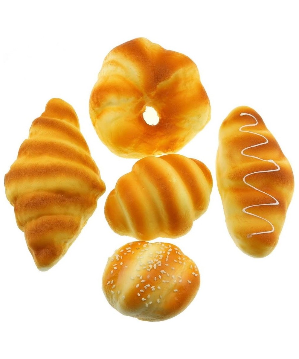 Fake Bread Artificial Sesame Horns Conch Bread Toy Collection Party Decoration - 5 PCS $43.71 Toy Kitchen Products