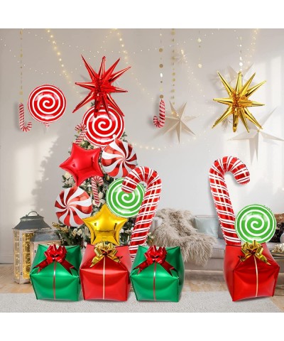 Merry Christmas Candy Foil Balloons Christmas/Birthday Decorations Xmas Party Supplies Christmas Balloons Garland Arch Kit Ca...