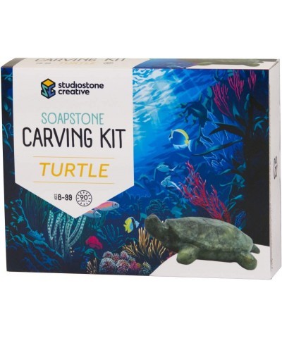 Turtle Soapstone Sculpture Carving DIY Arts and Crafts Kit for Kids Adults $61.85 Craft Kits