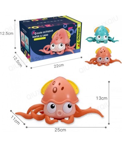 Octopus Bath Toy Crawling Toy Amphibious Movable Pet Octopus Bathtub Toy Windup Swimming Octopus Pull String Crawling Octopus...