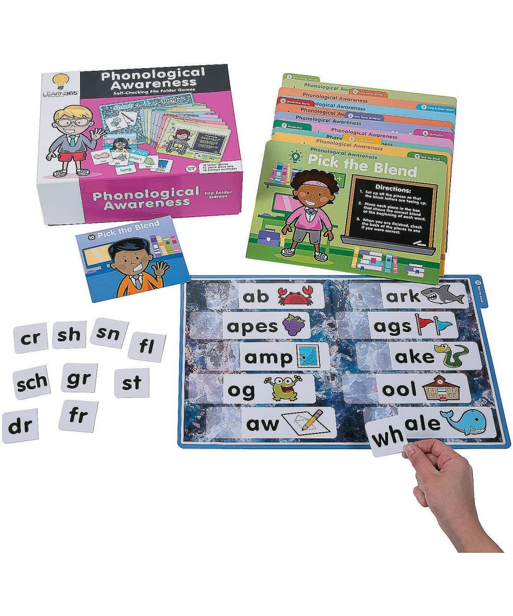 Phonological Awareness Games - 200 Piece File Folder Game - Alliteration Phonics and Language Games for Kindergarten Kids $56...