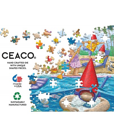 Gnome Sweet Gnome - Beach Day - Oversized 300 Piece Jigsaw Puzzle $21.14 Jigsaw Puzzles