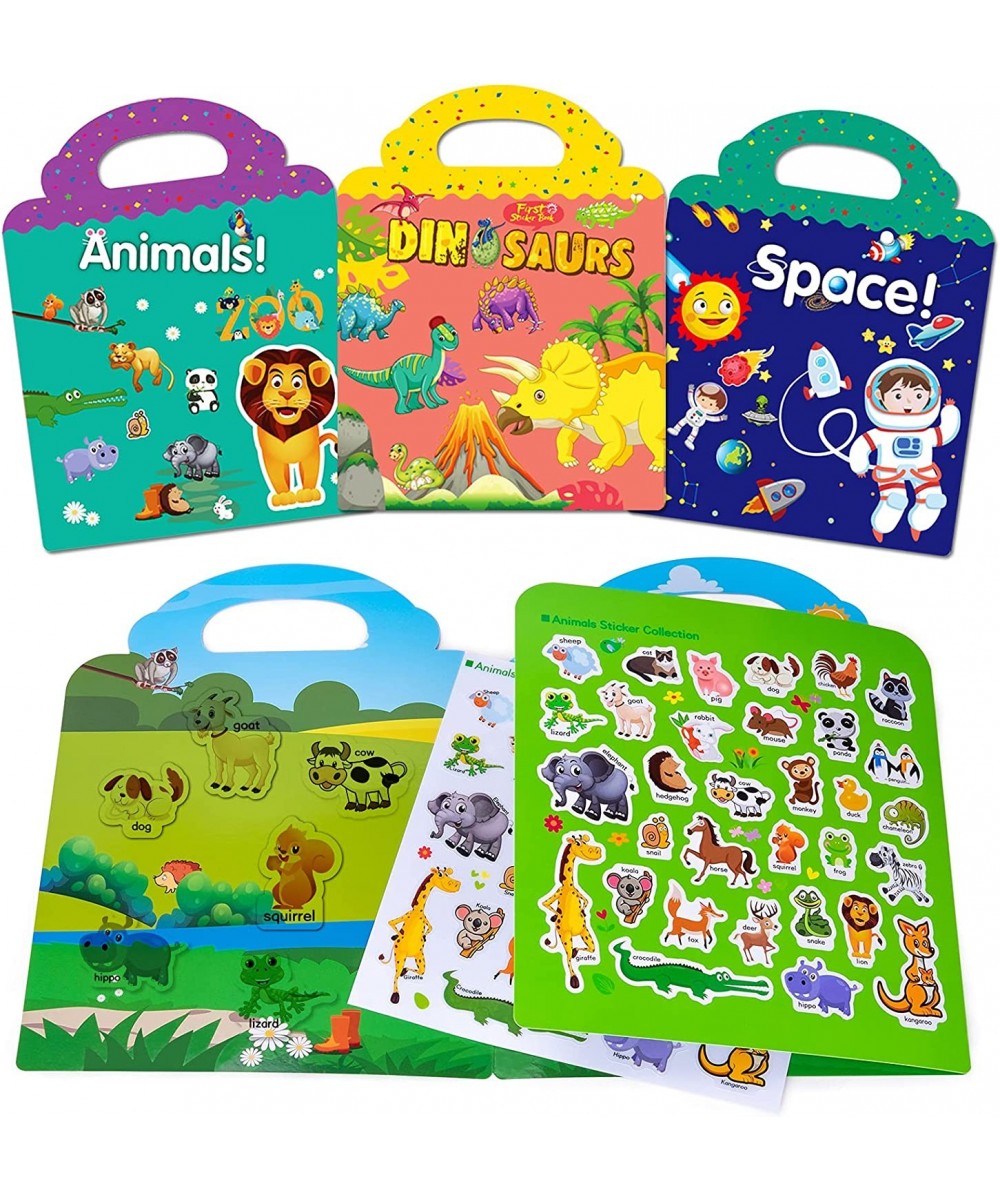 3 Packs Reusable Sticker Book for Toddlers Boys Girls - Nice Travel Activity Toys Gifts $17.65 Kids' Stickers