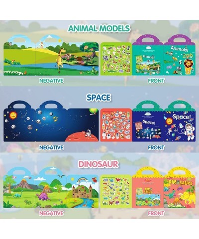 3 Packs Reusable Sticker Book for Toddlers Boys Girls - Nice Travel Activity Toys Gifts $17.65 Kids' Stickers