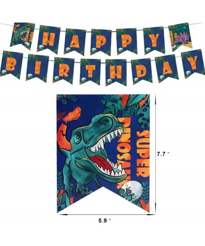 Dinosaur Birthday Party Supplies Kit For Boys Dinosaur Party Decorations-20 Guest-Include Dino Plates Cups Napkins Banner Cut...