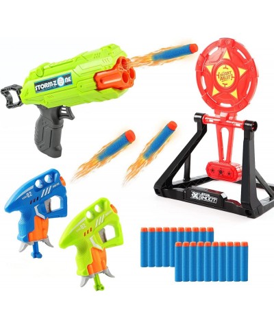 3 Packs Soft Bullet Blaster Guns with 20 Foam Darts and 1 Target for Age 3 4 5 6 7 8 Year Old Boys and Girls Birthday Christm...