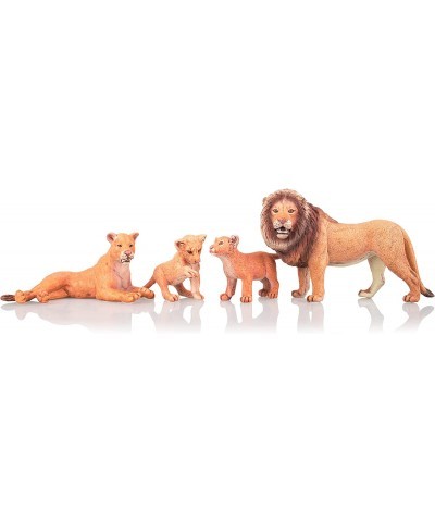 4PCS Realistic Lion Figurines with Lion Cubs 2-5" Jungle Animals Figures Family Set Includes Baby Lions Educational Toy Cake ...