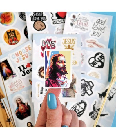 104 Pcs Jesus Stickers for Adults - Waterproof and Fade Proof Christian Stickers for Water Bottles Laptops and Phone Cases - ...