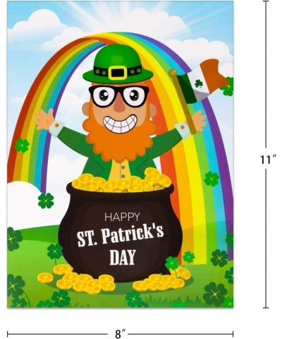 St.Patrick's Day Craft Sticker for Kids 24pcs Make Your Own Leprechaun Face Stickers St.Patricks'Day Party Game Activities fo...