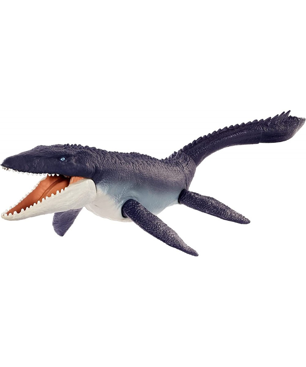 Jurassic World Dominion Ocean Protector Mosasaurus Dinosaur Action Figure from 1 Pound of Recycled Plastic Movable Joints Toy...