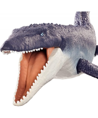 Jurassic World Dominion Ocean Protector Mosasaurus Dinosaur Action Figure from 1 Pound of Recycled Plastic Movable Joints Toy...