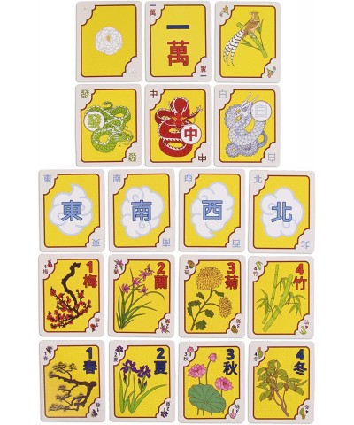 Chinese & American / Western Mahjong Card Game Set | Chinese Tile Game in Playing Card Form | Includes 1 Chinese & 1 American...