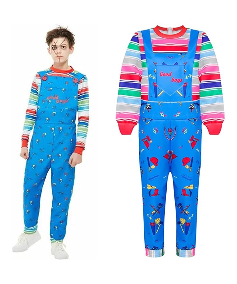 Chucky Costume Kids Chucky Jumpsuit for Girls Chucky Dress Halloween Chucky Cosplay Costume $53.80 Kids' Costumes