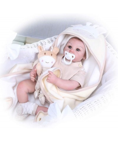 20inch Real Alive Weighted Around 3lbs Reborn Baby 100% Handmade Dolls Painted by Genesis Heat Paint Lifelike Newborn Doll Gi...