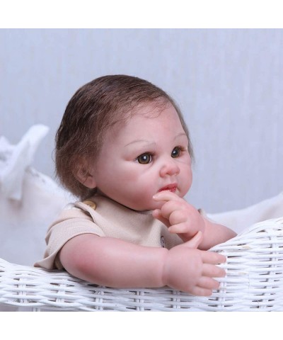 20inch Real Alive Weighted Around 3lbs Reborn Baby 100% Handmade Dolls Painted by Genesis Heat Paint Lifelike Newborn Doll Gi...