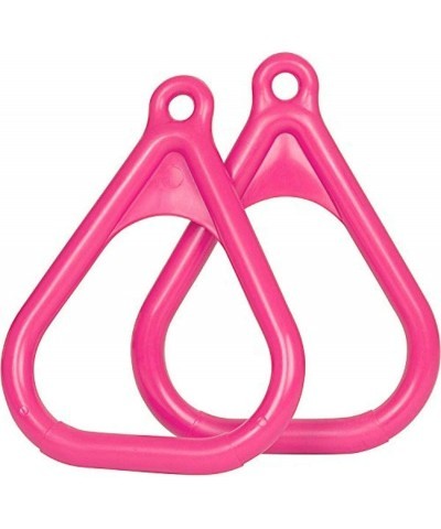 Swing Set Stuff Plastic Trapeze Rings with SSS Logo Sticker Pink $23.40 Play Sets & Playground Equipment