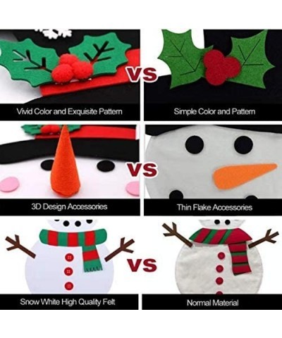 DIY Felt Christmas Snowman Set for Kids Xmas Party Decoration Wall Hanging Ornament Children's Felt Craft Kits Gifts Party Su...