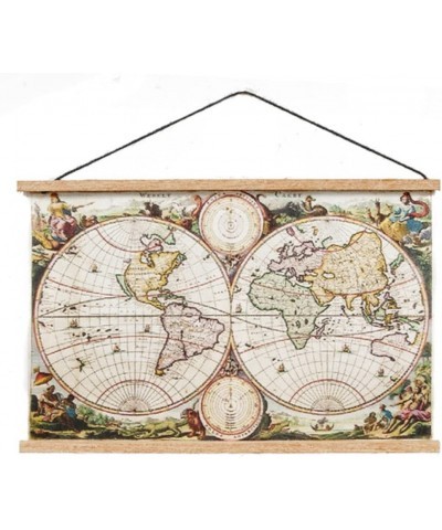 Melody Jane Dollhouse Ancient World Map Wall Hanging Chart 1:12 Study School Accessory $17.26 Dollhouse Accessories