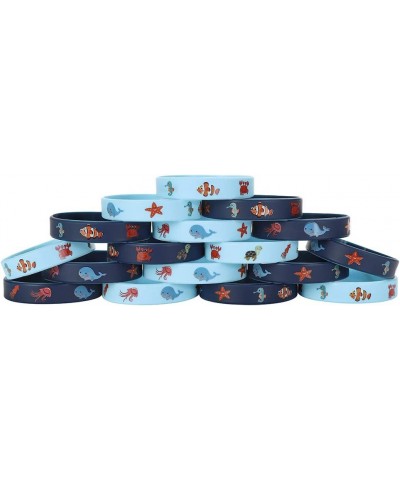 24 Pack Under the Sea Silicone Wristbands Bracelets Ocean Life Animal Birthday Decoration Party Favors for Kids $15.96 Kids' ...