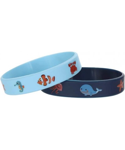 24 Pack Under the Sea Silicone Wristbands Bracelets Ocean Life Animal Birthday Decoration Party Favors for Kids $15.96 Kids' ...