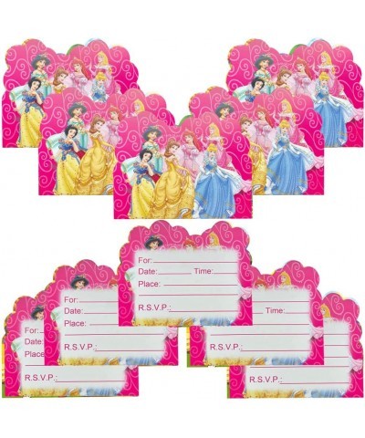 30 Pcs Princess Birthday Invitation Cards Princess Birthday Party Invitation Cards for Kids Princess Birthday Party Supplies ...