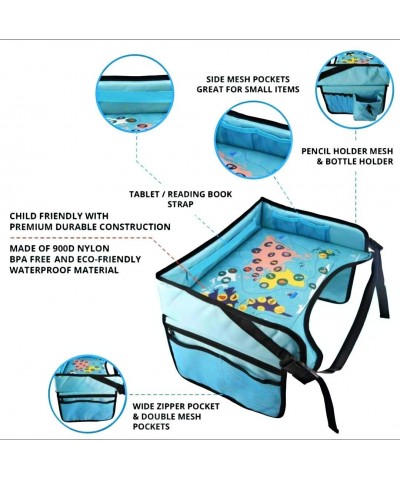 Kids Travei Tray Toddler Seat Activity Tray Art Supplies Storage Pockets $27.83 Baby Stationary Activity Centers