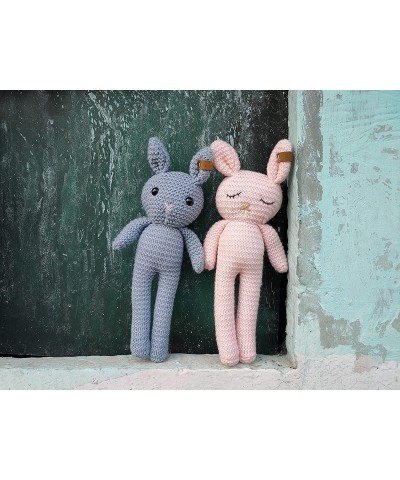 Easter Knitted Bunny Plush Rabbit Toy Doll Kitting Filling Toy Cartoon Toy Gift for Kids Christmas Birthday Interior Decorati...