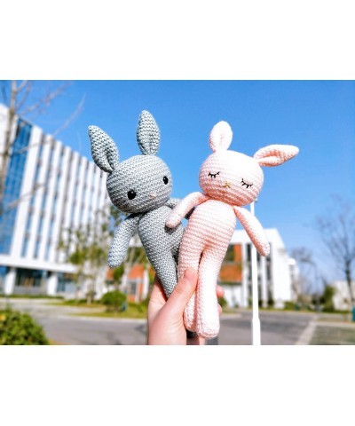 Easter Knitted Bunny Plush Rabbit Toy Doll Kitting Filling Toy Cartoon Toy Gift for Kids Christmas Birthday Interior Decorati...