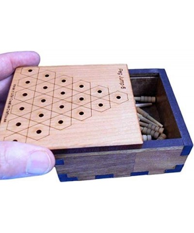 Peg Jump Triangle 6 – More Complex Version of The Familiar 5 Row Jump Puzzle $43.08 Pegged Puzzles