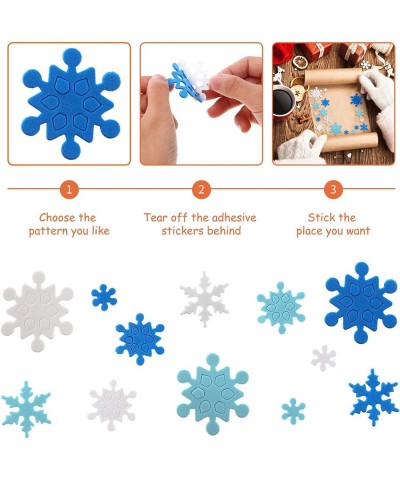 500 Pieces Mini Foam Snowflake Stickers Self-Adhesive Snowflake Stickers Decals for Christmas Decoration (Fresh Style) $21.63...