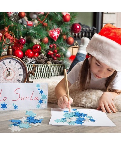 500 Pieces Mini Foam Snowflake Stickers Self-Adhesive Snowflake Stickers Decals for Christmas Decoration (Fresh Style) $21.63...