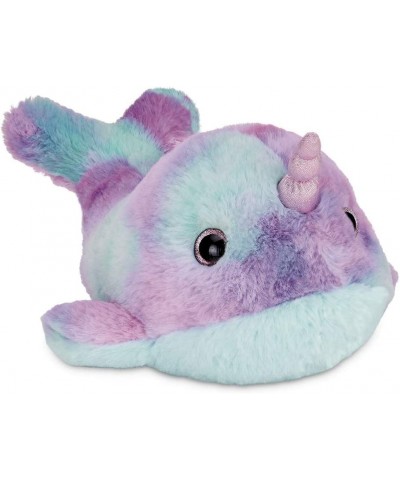 Bearington Rainbow Narwhal: 12” Groovy Plush Toy Ultra-Soft with Purple Blue and Pink Rainbow Colors Super Cozy with Sparkly ...