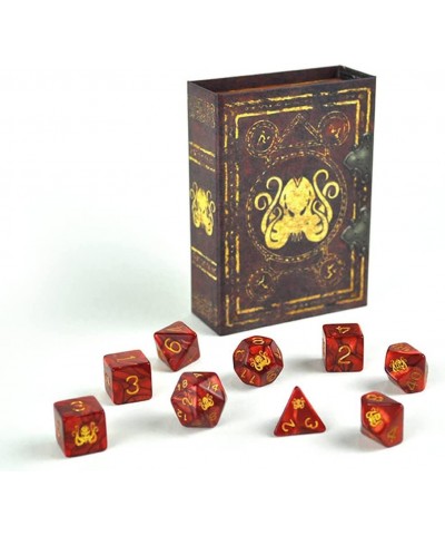 Set: Cthulhu (9 polyhedral dice in Spellbook) $41.47 Game Accessories