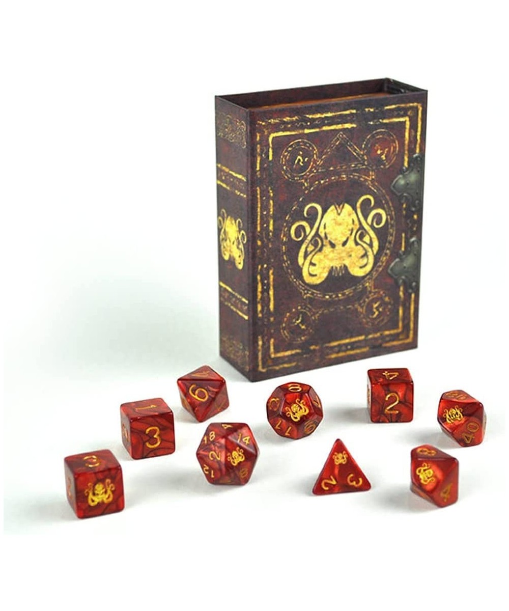 Set: Cthulhu (9 polyhedral dice in Spellbook) $41.47 Game Accessories