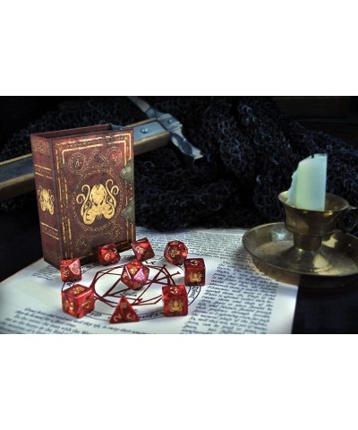 Set: Cthulhu (9 polyhedral dice in Spellbook) $41.47 Game Accessories