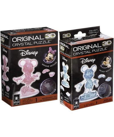 Bundle of Two Bepuzzled 3D Crystal Puzzles - Mickey and Minnie Mouse $63.46 3-D Puzzles