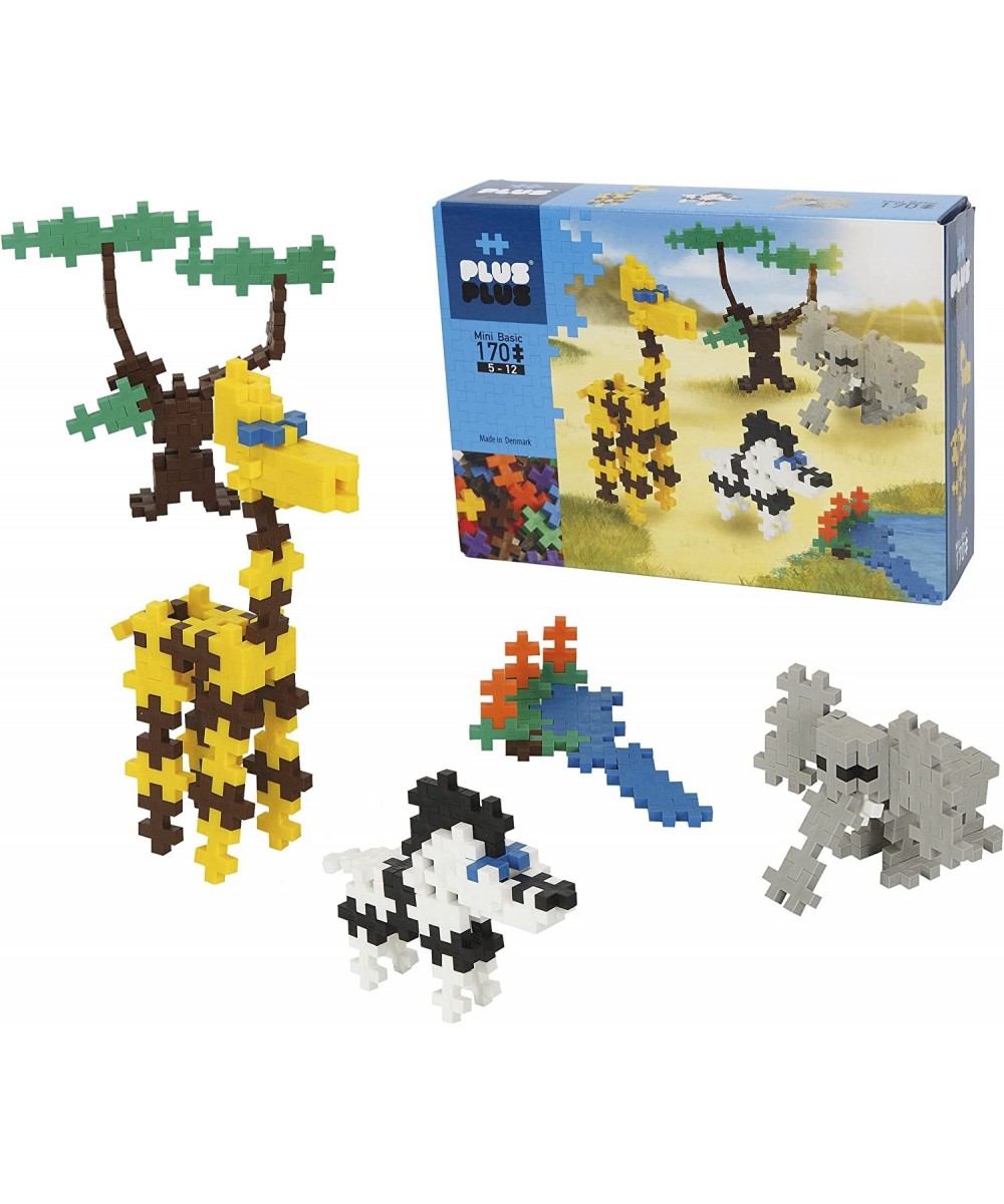 Instructed Play Set - 170 Piece Safari - Construction Building Stem / Steam Toy Interlocking Mini Puzzle Blocks for Kids $36....