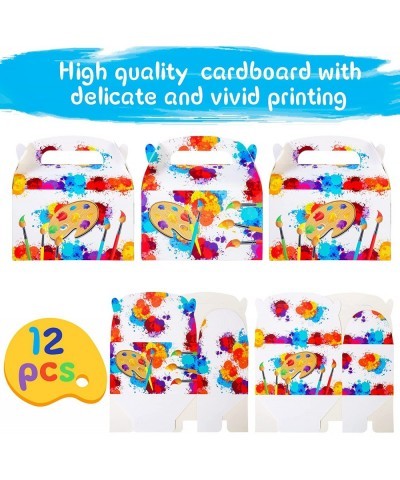 12pcs Art Paint Party Gift Treat Boxes Art Painting Theme Party Favors Goodie Boxes for Artist Art Paint Birthday Party Baby ...