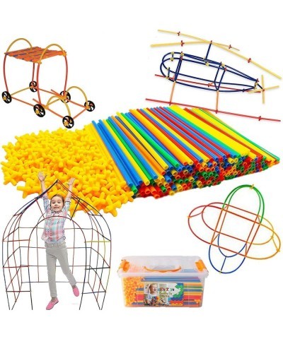 800 pc Straw Constructor STEM Building Toys for Kids Toddlers Interlocking Engineering Toys - Kids Construction Toys Motor Sk...